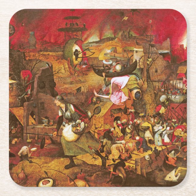 Dessous De Verre Carré Mad Meg (Dull Gret), Pieter Bruegel (Devant)