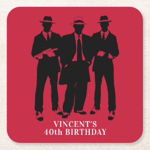 Dessous De Verre Carré Mafia orientée