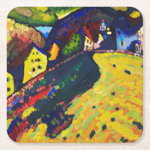 Dessous De Verre Carré Maisons à Murnau, Wassily Kandinsky