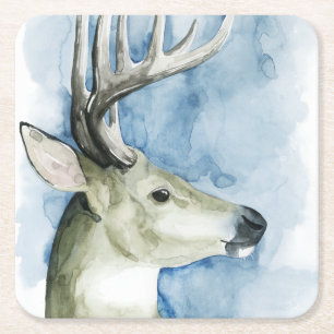 Dessous De Verre Carré Mâle errant - aquarelle