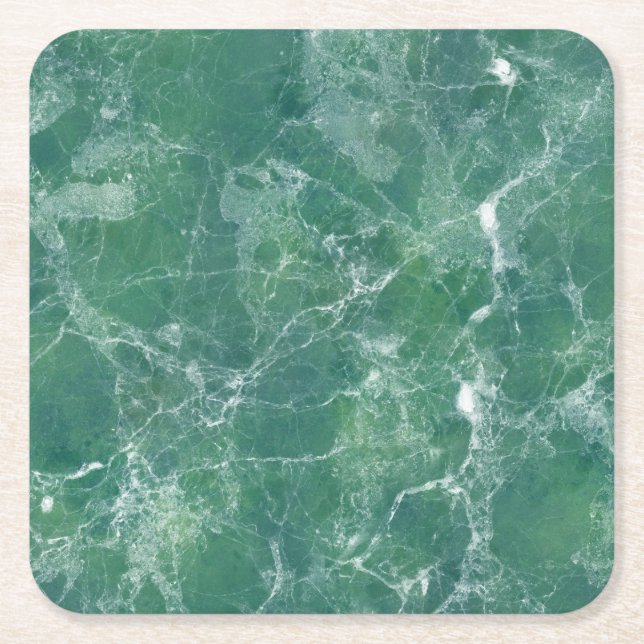 Dessous De Verre Carré Marbre vert (Devant)