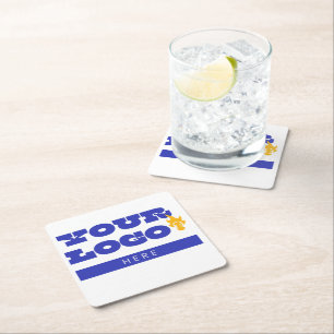 Dessous De Verre Carré Marchandise personnalisée avec logo d'entreprise p