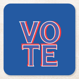 Dessous De Verre Carré Marchandises de campagne politique