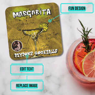 Dessous De Verre Carré Margarita Cocktail Party
