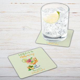 Dessous De Verre Carré Margs et Matrimony Tequila & Fiesta Enterrement de