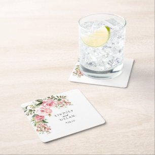 Dessous De Verre Carré Mariage