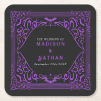 Mariage de la cathédrale gothique violet Vampire