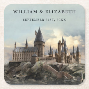 Dessous De Verre Carré Mariage Harry Potter   Château de Poudlard