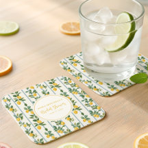 Mariage Italien Vintage avec Citron à l'Aquarelle