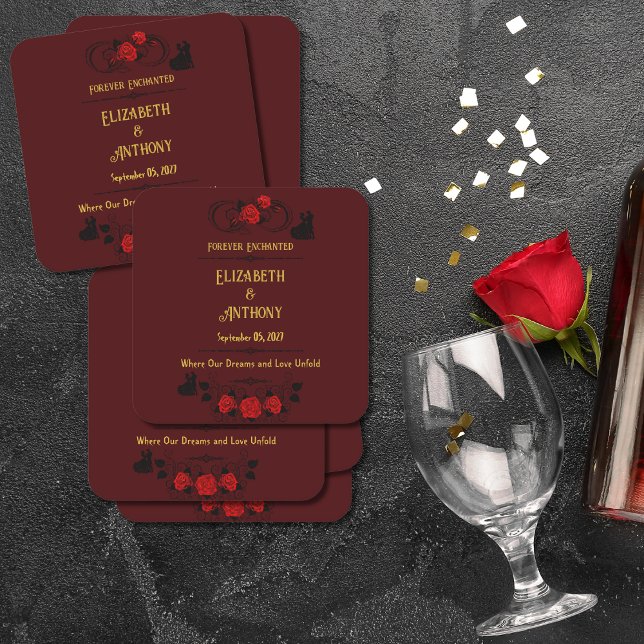 Dessous De Verre Carré Mariage jamais enchanté (Créateur téléchargé)