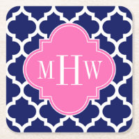 Marine Whats Marocain #5 Hot Pink2 3 Monogramme in