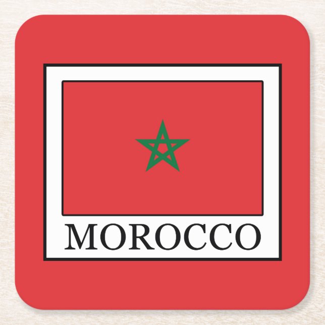 Dessous De Verre Carré Maroc (Devant)