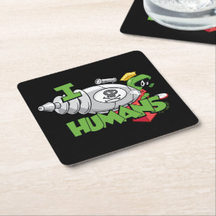 Dessous De Verre Carré MARVIN THE MARTIAN™ I Laser Humains