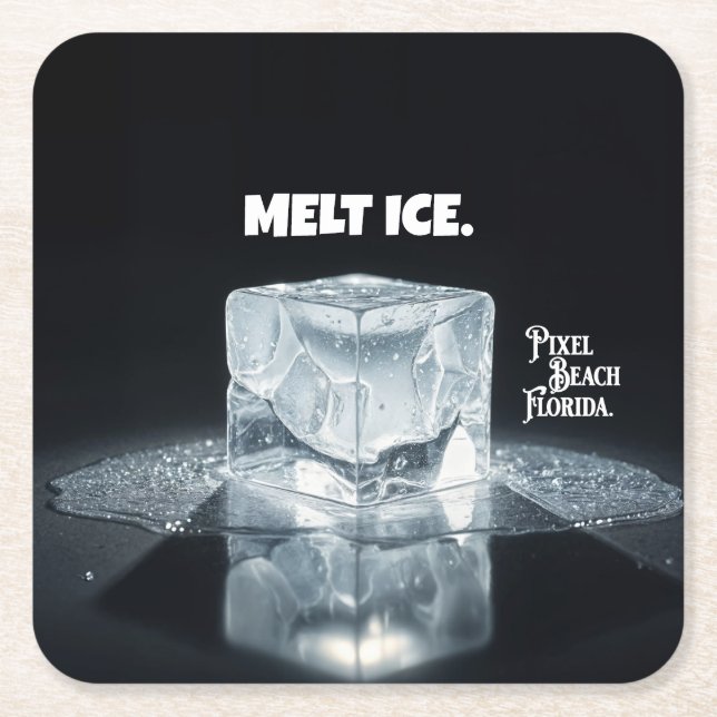 Dessous De Verre Carré MELT ICE. Keychain (Devant)