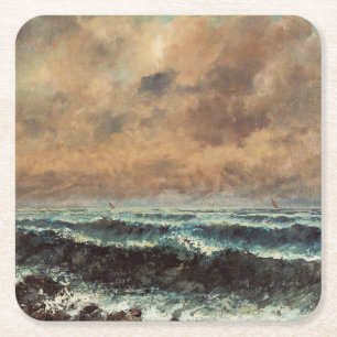 Dessous De Verre Carré Mer d'automne - Gustave Courbet