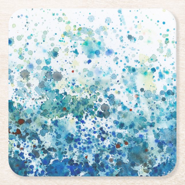 Dessous De Verre Carré Mer Speckée I (Devant)