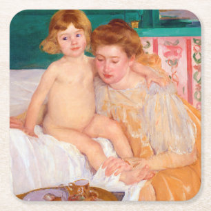 Dessous De Verre Carré Mère et enfant, Mary Cassatt