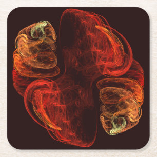 Dessous De Verre Carré Métamorphose Art Abstrait