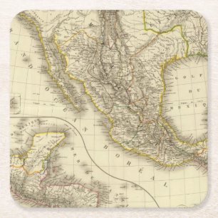 Dessous De Verre Carré Mexicain Etats-Unis, Amérique Centrale