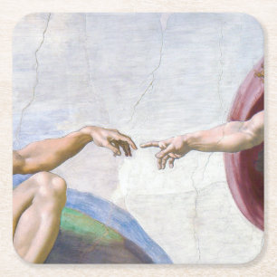 Dessous De Verre Carré Michelangelo - Création d'Adam Isolé