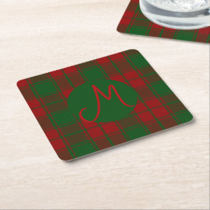 Dessous De Verre Carré Middleton Tartan Monogrammé