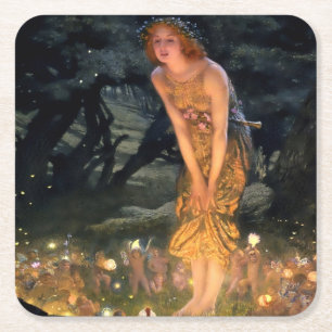 Dessous De Verre Carré "Midsummer Eve" par Edward Robert Hughes