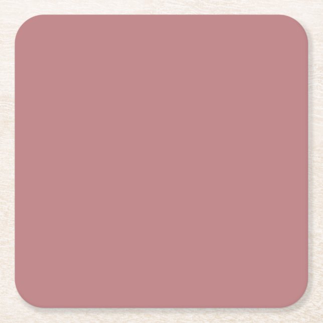 Dessous De Verre Carré Modèle couleur Dusty Rose (Devant)