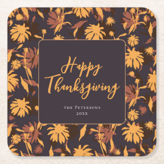 Dessous De Verre Carré Moderne et élégant Bon thanksgiving Coneflowers