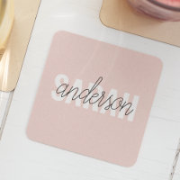Moderne Pastel Rose Beauté Personnalisée Vous Nom