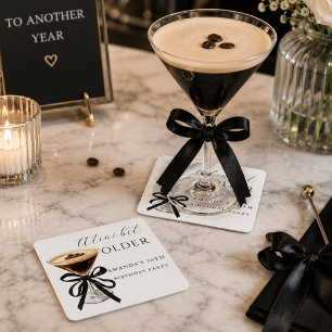 Dessous De Verre Carré Moderne un peu plus âgé Espresso Martini anniversa