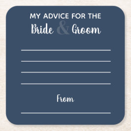 Dessous De Verre Carré Mon conseil pour la mariée & mariée bleu fun