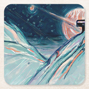 Dessous De Verre Carré Mon futur chez soi dans l'espace