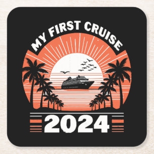 Dessous De Verre Carré Mon premier voyage en croisière 2024