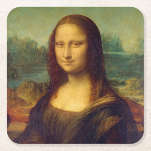 Dessous De Verre Carré Mona Lisa, Léonard de Vinci