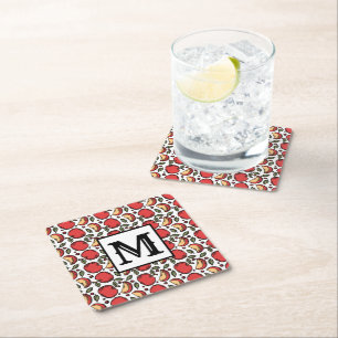 Dessous De Verre Carré Monogramme Motif Apple tendance