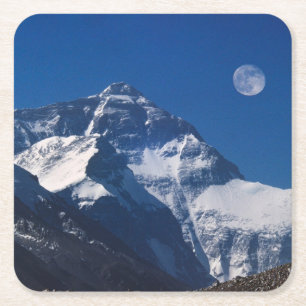 Dessous De Verre Carré Mont Everest   Tibet, Chine