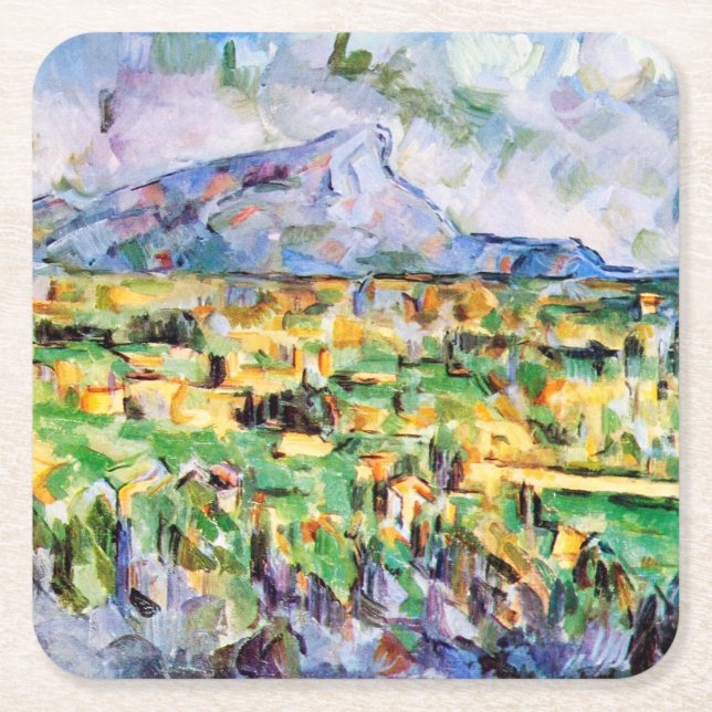 Dessous De Verre Carré Mont Sainte-Victoire, Paul Cezanne (Devant)