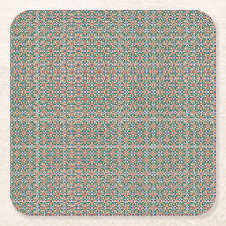 Dessous De Verre Carré Moroccan Zellige Pattern Geometric Coaster