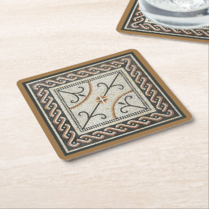 Dessous De Verre Carré Mosaïque byzantine