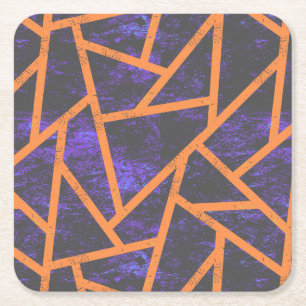 Dessous De Verre Carré Mosaïque d'Halloween