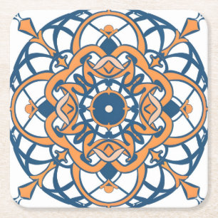 Dessous De Verre Carré mosaïque marocaine andalouse