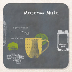 Dessous De Verre Carré Moscou Mule
