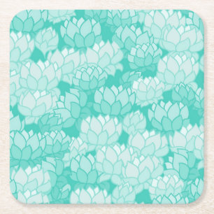 Dessous De Verre Carré Motif 2 de Lotus
