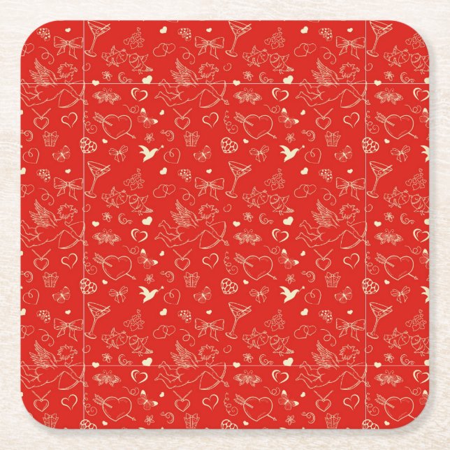 Dessous De Verre Carré Motif 2 de Valentine (Devant)