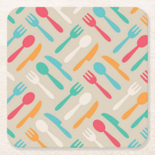 Dessous De Verre Carré Motif 3 de cuisine