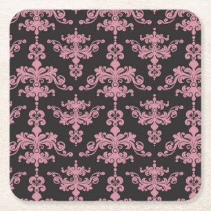 Dessous De Verre Carré Motif 5 de damassé