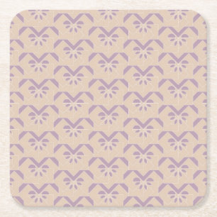 Dessous De Verre Carré Motif à l'envers de lavande
