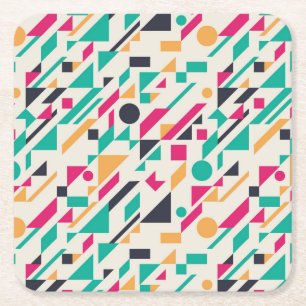 Dessous De Verre Carré motif Abstrait 3