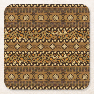 Dessous De Verre Carré Motif africain de peau de guépard
