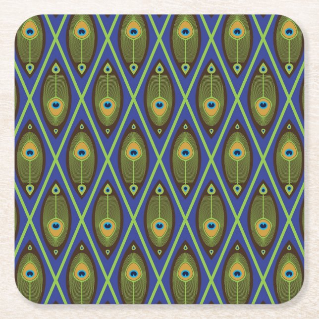 Dessous De Verre Carré Motif asiatique (Devant)